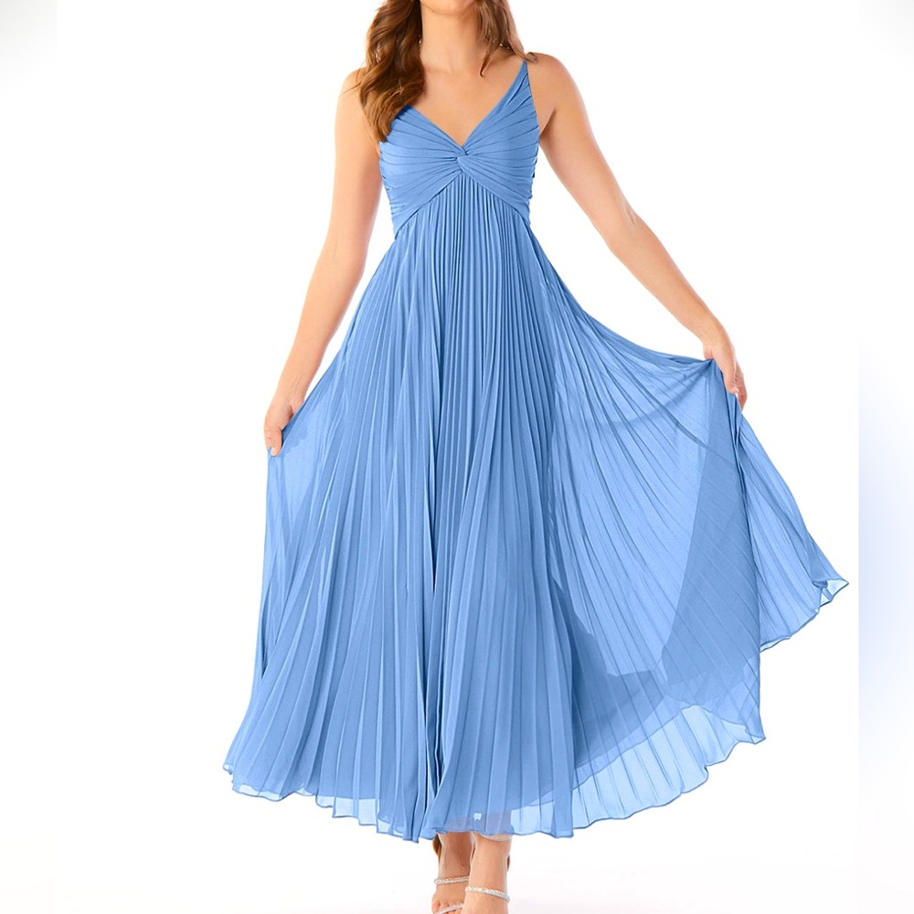 Azazie Raychelle “Steel Blue” Sz 10A